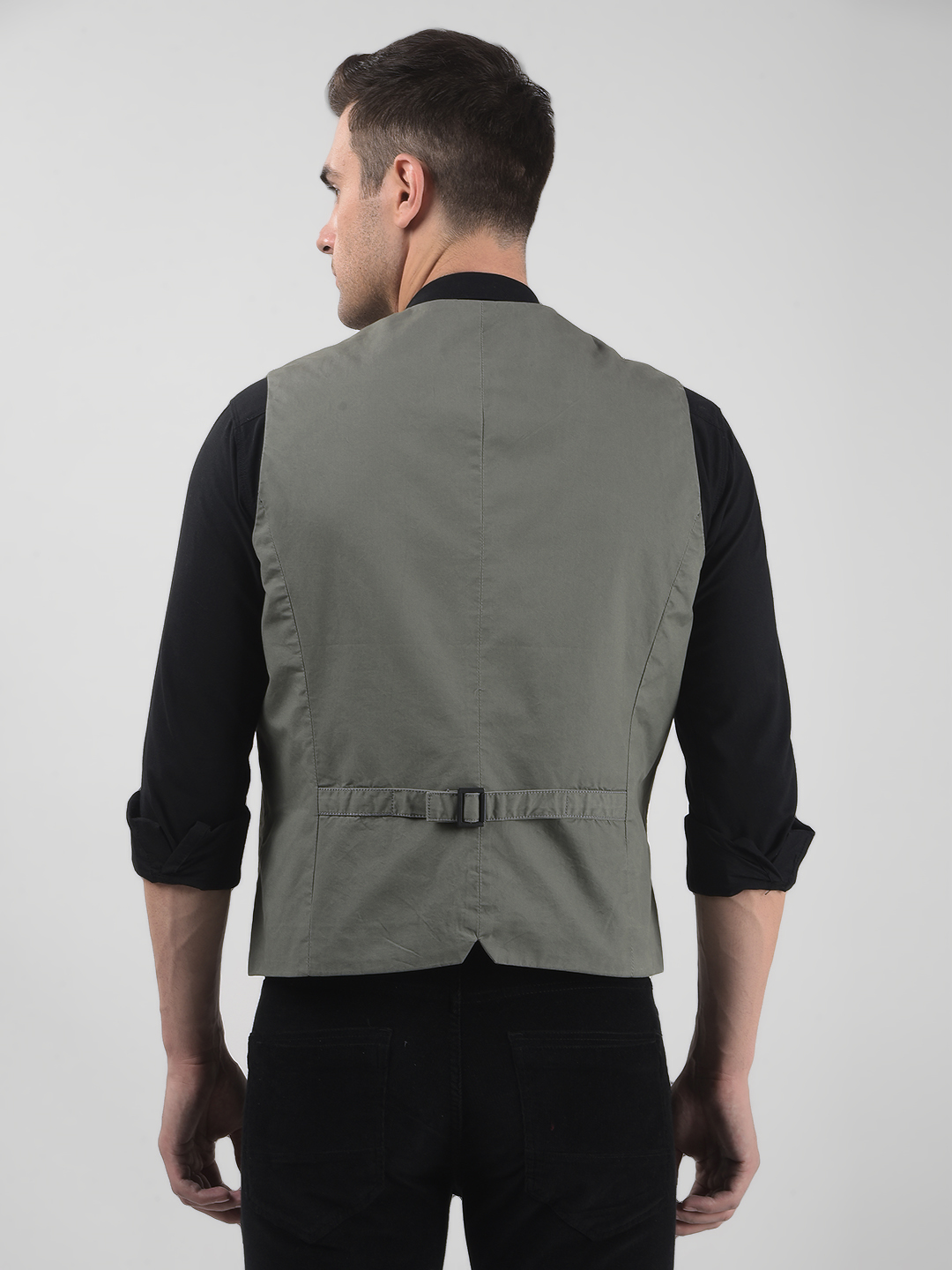 Numero Uno Men Solid Grey Waistcoat